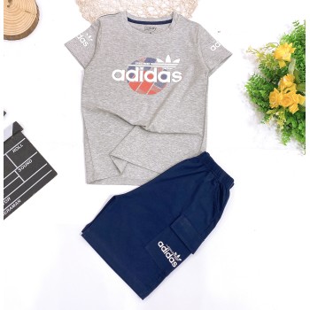 Bộ bé trai in hình adidas túi hộp